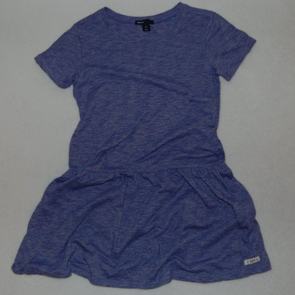 GAP Girls Size L (10), Drapey Dress, Short Sleeve, Flared-Elastic Below Waist - Picture 3 of 6